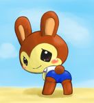  animal_crossing blush bunnie bunny doubutsu_no_mori nintendo rabbit tail 