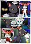  black_gatomon blackgatomon breasts cat comic digihentai digimon embarrassed feline female gatomon male mammal mikemon palcomix pussy straight 