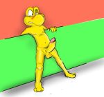  blush erection humanoid_penis koopa_troopa male mario_bros nintendo penis pose precum reptile scalie solo turtle tweecredo video_games 