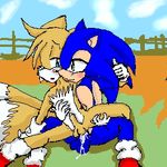  anal_penetration anthro balls canine cum duo fox gay hedgehog low_res male mammal miles_prower penetration penis sega sonic_(series) sonic_the_hedgehog unknown_artist 