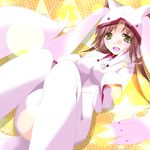  cosplay infinite_stratos kyubey kyubey_(cosplay) mahou_shoujo_madoka_magica muraya nohotoke_honne season_connection solo yellow_eyes 