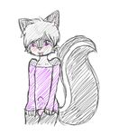  blush cat crossdressing cute erection feline feminine girly hair looking_at_viewer male panties penis scotty shade1111 short_hair sketch skunk skunkat solo standing tail tongue trix_the_cat underwear 