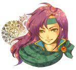  face faris_scherwiz final_fantasy final_fantasy_v headband kurai_(campanella) long_hair lowres purple_hair smile solo 