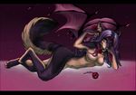  breasts canine demon luna-v nude solo wings wolf 