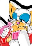  af-js anus bat blue_eyes breasts cum cumshot facial_cumshot female knuckles_the_echidna male masturbation mobian mutual_masturbation orgasm penis pussy red rouge_the_bat sonic_(series) white 