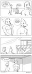  black_and_white butt canine comic dog english_text fish forsen gay male mammal marine monochrome nude nude_beach penis seaside shark text 