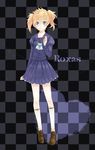  blue_eyes genderswap kingdom_hearts kingdom_hearts_358/2_days roxas school_uniform skirt 