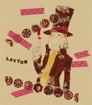  collage hat hershel_layton level-5 lowres professor_layton smile top_hat traditional_art traditional_media 