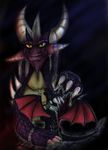  chains cynder dragon female feral male malefor metyknight scalie spyro_the_dragon wings 