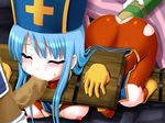  anal anal_injection ass bdsm blue_hair blush bodysuit bondage boots bound bound_legs censored chunsoft dragon_quest dragon_quest_iii enema enix erect_nipples eyes_closed fellatio gloves hat latex long_hair nipples oral pillory priest_(dq3) rape stocks sweat tears torn_clothes trubka 