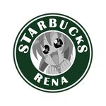  1girl higurashi_no_naku_koro_ni parody photoshop rena_ryuuguu ryuuguu_rena solo starbucks 