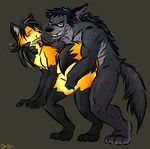  aggrobadger canine choking doggy_position domination female fox glasses hyena male sex straight 