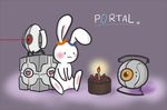  cake easter food glados naa_(vitamin) no_humans portal portal_(series) turret_(portal) weighted_companion_cube 