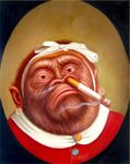  boner_killer clothing evil_eye gorilla mammal nostril_smoking primate red_eyes unknown_artist what_has_science_done 