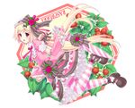  bad_id bad_pixiv_id bear blonde_hair dress food frills fruit hair_ornament hair_ribbon hairband hairpin kotobuki_utage lolita_fashion original pantyhose parasol pink_eyes pink_legwear raspberry ribbon short_hair solo striped striped_legwear sweet_lolita umbrella 