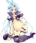  blue_eyes blue_hair final_fantasy final_fantasy_ix kuja long_hair male male_focus mpreg pregnant torn_clothes 