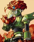  emujei flower plant robot rockman rockman_x rose solo spike_rosered spikes thorns vines 