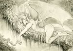  alectorfencer dragon horns looking_at_viewer male nude on_front scalie solo wings 