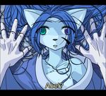  canine cute derp female fox heterochromia love mockup oni romantic screencap stephanie_kao zetallis 