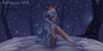  ambiguous_gender anthro canine cold colored digital duo fox hug kekpafrany mammal night snow snowfall snowing winter wolf 