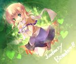  blonde_hair blush fang green_eyes jin_rikuri mizuhashi_parsee open_mouth pointy_ears scarf short_hair solo tears touhou 