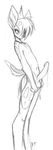  cervine deer edhel lanky male nude peritian precum sketch solo 