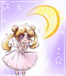  bad_id bad_pixiv_id bare_arms bead_bracelet beads bishoujo_senshi_sailor_moon blonde_hair blue_eyes bracelet crescent_moon double_bun dress hair_ornament hairpin hands_clasped jewelry long_hair moon own_hands_together princess princess_serenity seguchi-sama shoes smile solo star tears tsukino_usagi twintails 
