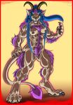  biceps black-rat black_nipples breasts claws demon ears eyes female horn horns keanon_woods legs magic muscles muscular_female nipples nose paws solo tail teeth transformation 