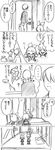  1girl brother_and_sister chibi comic door greyscale kagamine_len kagamine_rin miniboy minigirl miza-sore monochrome siblings translation_request twins vocaloid 