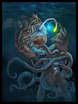  angler_fish bethany_sellers canine fish hybrid octopus tentacles underwater wolf 