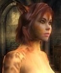  cat catgirl feline female lips mod oblivion_(game) screencap solo tabaxi the_elder_scrolls video_games 