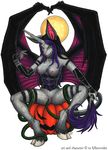  bat breasts corset dragon equine female goth halloween hooves hybrid leather moon nude piercing pussy pvc scalie solo spider ukimori ultraviolet ultraviolet_(character) unicorn wings 