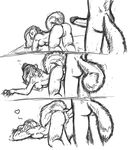  &hearts; alliieennss anal anthro breasts canine comic cum cum_in_ass cum_inside cumshot duo female greyscale male mammal marten monochrome mustelid orgasm penis plain_background rydian straight white_background 