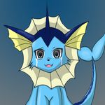  ambiguous_gender blue_eyes looking_at_viewer pok&eacute;mon shock solo tail tears unknown_artist vaporeon 