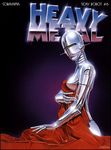  female hajime_sorayama heavy_metal pinup robot shiny skimpy solo technophilia 