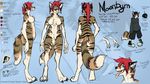  canine feline female hybrid model_sheet moonbyrn nude tiger wolf 