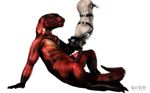  amputee bdsm bestiality blur bondage bound dinosaur dragon dragonfood feral forced gay human interspecies male mammal mask oral penis portrait rape raptor scalie size_difference 