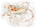  blush chris_sanders female fish mermaid nude swimming 