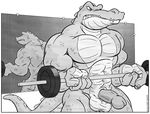  cooner crocodile gator gym male mirror muscles nude penis reptile scalie 