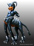  houndoom kemono_inukai latex pok&eacute;mon red_eyes solo taur 