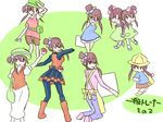  ace_trainer_(pokemon) apron bel_(pokemon) cosplay dress fuuro_(pokemon) gym_leader kindergarten_teacher_(pokemon) npc_trainer poke_ball pokemon preschooler_(pokemon) school_kid_(pokemon) school_uniform skirt twins_(pokemon) 