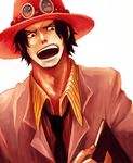  bad_id bad_pixiv_id book formal freckles hat male_focus one_piece portgas_d_ace solo suit tsuyomaru 
