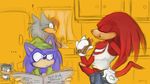  breakfast erection hedgehog invalid_tag knuckles_the_echidna male mel_the_hybrid morning_wood penis sonic_(series) sonic_the_hedgehog 