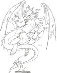  2004 breasts dragon female inks nude scalie seel_kaiser solo wings 