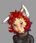  catgirl female freckles ginger jez mellis red_hair solo sweater young 