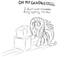  celebrity_paradox computer covering_own_mouth cute digital_drawing_(art) english_text equine female feral fluttershy_(mlp) friendship_is_magic internet mammal monochrome my_little_pony na&#239;ve na&iuml;ve pegasus quadruped reaction reaction_image shocked sketch speccysy text wings 