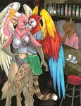  avian ayame_emaya bar being_watched canine cockatoo couple dingo dog female grope gryphon lesbian macaw margay parrot pico_(susan_eikenburg) public susan_eikenburg xan 
