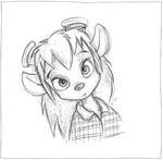  chip_n_dale_rescue_rangers cute disney female gadget_hackwrench mouse rodent sketch solo 