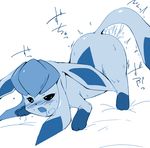  all_fours blush drool female glaceon penetration pok&eacute;mon saliva unknown_artist 