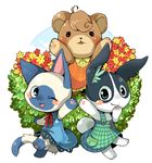  3girls animal_crossing bear black_eyes blue_eyes blush bunny cat dotty doubutsu_no_mori lowres maple mitzi multiple_girls nintendo rabbit 